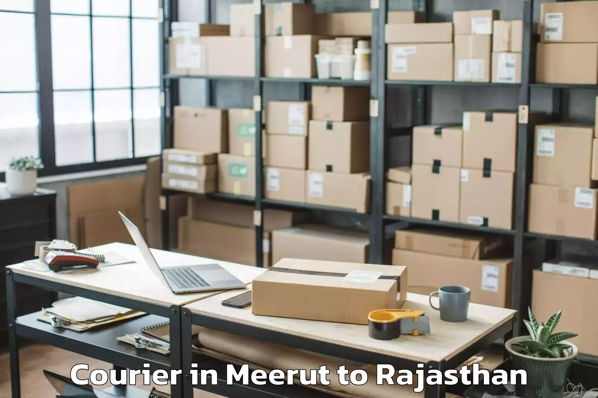 Easy Meerut to Udpura Courier Booking